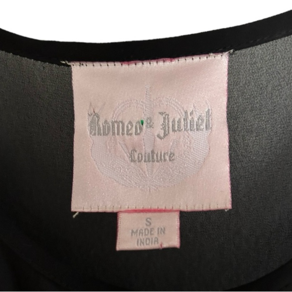 πROMEO & JULIET COUTURE! HIGH-LOW DRESS! SUPER SLEEK! SHEER TOP & SIDE PANELS! - Picture 16 of 16